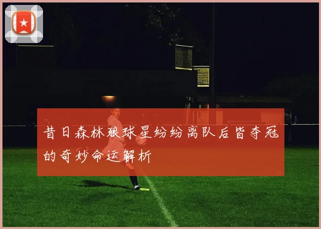 昔日森林狼球星纷纷离队后皆夺冠的奇妙命运解析